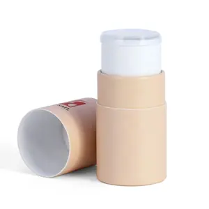 OEM Hersteller benutzer definierte Pappe Twist Up Lip gloss Deodorant Stick Papier Verpackung Tube Körper Duft festes Balsam Parfüm