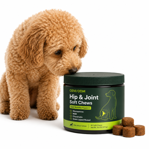 Suplemento para Articulaciones de Perros de Marca Privada OEM/ODM, Glucosamina, Condroitina, MSM, Golosinas Blandas para Razas <span class=keywords><strong>Grandes</strong></span>, Fórmula Personalizada - Product Image 1