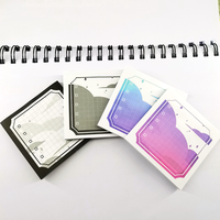 Kawaii — feuillet autocollant personnalisé de papeterie, résistant à l'eau, tampon mémo découpé, ensemble de note
