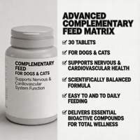 Aurora Kanadol 30 Tabletas, Suplementos Nutricionales de Aceite de Cáñamo para Gatos, Alimento Complementario para Digestión Sensible