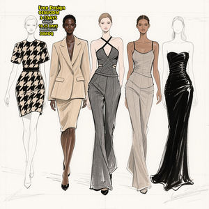 Servizio di Design di Abbigliamento Femminile di Alta Qualità, Produzione e Design Personalizzato di Marchi Indefiniti - Product Image 2