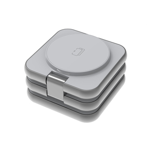Supporto per caricabatterie Wireless magnetico pieghevole in alluminio 15W <span class=keywords><strong>caricatore</strong></span> rapido intelligente funzione PD <span class=keywords><strong>compatibile</strong></span> <span class=keywords><strong>iPhone</strong></span> 16 15 auricolari orologi - Product Image 5