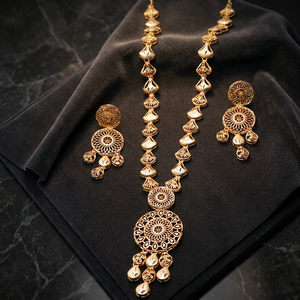 Collares de Oro Laminado de 14K, 18K, 24K al por Mayor, Conjunto de Joyería Turca Tradicional, Joyería de Moda, Joyería Turca de Latón Dorado - Product Image 1