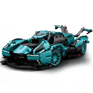 City Sports Car Technical Super Racing Building Blocks Classic Sport Racer Vehículo mecánico Ladrillos Juguetes