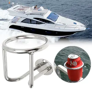 Anshun Wholesale Stainless Steel Double Ring Boat Cup Bracket Car Yacht Cup Holder