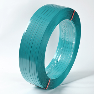 Precio al por mayor de fábrica <span class=keywords><strong>PET</strong></span> Polipropileno 16mm Banda de flejado manual Tira de flejado Correa de embalaje en stock - Product Image 1