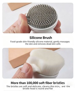 Cepillo de Limpieza Facial Manual Multifuncional de Doble Punta, Diseño 2026, de Silicona, <span class=keywords><strong>para</strong></span> Masaje y Limpieza Facial, Herramienta de Belleza - Product Image 3