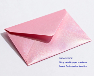 Carte d'invitation d'entreprise de couleur personnalisée, emballage cadeau, enveloppe de mariage, papier métallisé brillant, enveloppes en papier, carte de <span class=keywords><strong>remerciement</strong></span> - Product Image 3