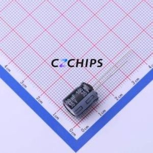 Condensador Electrolítico de Aluminio de Montaje Pasante EEUTP1V101, D10xL12.5mm 100uF 20% 35V 580mA-100kHz - Product Image 1