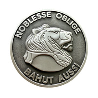 Pièce de monnaie commémorative personnalisée en métal plaqué argent, gravée en 3D UV, moulée sous pression, avec logo personnalisé, pour événements sportifs et corporatifs