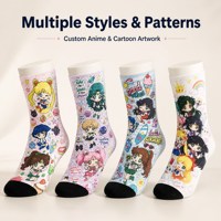 Chaussettes de cheville personnalisées imprimées en 3D par sublimation, respirantes, décontractées pour l'hiver, avec logo personnalisé