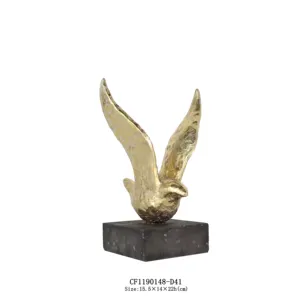 Toptan dekoratif reçine hayvan güvercin güvercin kuş heykeli heykel kapalı ev dekor için