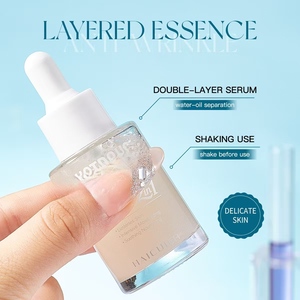 Sérum double couche biologique 30 ml à l'acide hyaluronique, au collagène, à la consoude et à la vitamine C, hydratant visage aux herbes pour le soin de la peau - Product Image 4