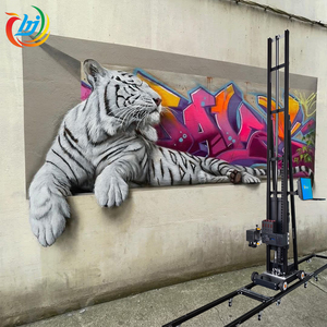 Imprimante murale industrielle Hanjie, imprimante murale verticale à jet d'encre, imprimante murale 3D UV pour les fresques murales - Product Image 1