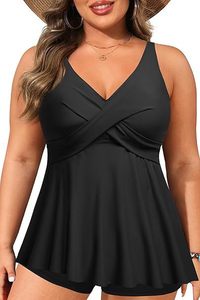 <span class=keywords><strong>Maillot</strong></span> <span class=keywords><strong>de</strong></span> <span class=keywords><strong>bain</strong></span> une pièce sexy à col en V croisé pour femme, <span class=keywords><strong>grande</strong></span> <span class=keywords><strong>taille</strong></span>, effet ventre plat, froncé, <span class=keywords><strong>amincissant</strong></span>, tenue <span class=keywords><strong>de</strong></span> plage - Product Image 4