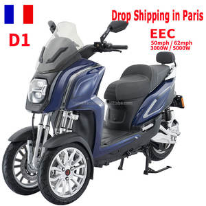 Motocicleta Eléctrica Dofern D1 EEC de 5000w, de Tres Ruedas, de Servicio Pesado, con Motor de Transmisión Media, Inclinable, con Sistema de Frenos Antibloqueo ABS - Product Image 5