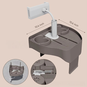 Soporte de Teléfono Portátil de Plástico 3 en 1 para el Borde de la Piscina con Portavasos - Product Image 3
