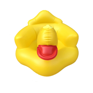 Waterhan Bouée <span class=keywords><strong>de</strong></span> gymnastique gonflable personnalisée pour enfants, motif canard jaune, portable, pour intérieur et extérieur, en PVC étanche, pliable, 150 cm, 20 kg+ - Product Image 4