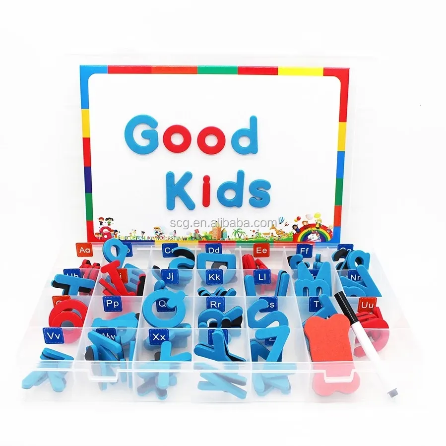 Giocattoli educativi di vendita caldi lettera magnetica alfabeto magnete in schiuma EVA per bambini