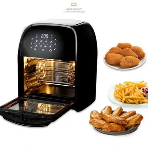 1200W 4.5L 6L 8L 12L Touch Screen Deep Fryer Smart Home Use Oem Odm No Oil Air Fryer With Nonstick Basket
