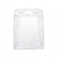 Pochette transparente réutilisable en PVC avec poignée gilet, emballage cadeau pour cosmétiques, résistante à la chaleur, petite taille, marque Yanxing