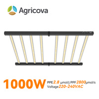 Commerciële kweeklamp 1000W bar 6-bars vol spectrum dimbare hangende plantenlamp PPF 2800umol/s LED kweeklamp