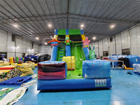 Videur gonflable commercial de terrain de jeu sautant de grandes glissières gonflables rebondissantes glissières gonflables de maison de rebond pour des enfants