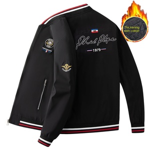 2025 stazione europea giacca aderente da <span class=keywords><strong>uomo</strong></span> con collo da Baseball ricamato leggero di marca alla moda - Product Image 2