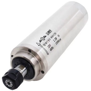 80mm dia 2.2kw 220V 8A er20 điện trục chính tốc độ cao tần số cao <span class=keywords><strong>CNC</strong></span> <span class=keywords><strong>Router</strong></span> Máy trục chính động cơ 2.2kw - Product Image 1