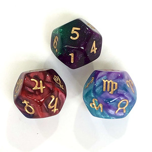 Wholesale D12 Rune Polyhedral <strong>Dice</strong> <strong>Set</strong> 3PCS Plastic Acrylic <strong>Colored</strong> Card Game for Players and Gamers - Product Image 2