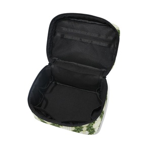 Hawaiian Maile Lei Palaka Custom Portable Zipper Train <b>Case</b> Cosmetics Storage Travel Cosmetic Bag <b>Makeup</b> Organizer <b>Case</b> - Product Image 5