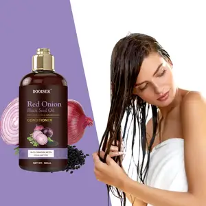 300ml Bunee couro cabeludo saudável orgânico BIOTIN Booster Thicker RedOnion shampoo e condicionador do crescimento do cabelo