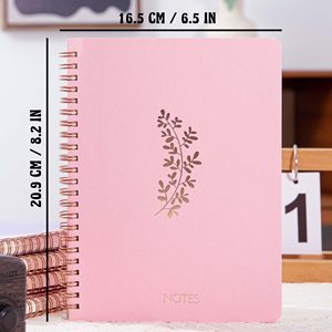 Customizable Spiral Bound Gift Notebook Leather Cover Organizer Printed Style for Writing Sketching Diary Use-Available - Product Image 2