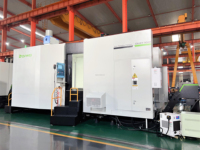 Machine de fraisage CNC horizontale à 4 axes DHM100D avec broche BT50, commande Fanuc, broche unique et pièces automatiques