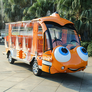 Autobús Turístico Eléctrico Naranja Ocean Clownfish para Recorridos en Acuarios y Resorts - Product Image 6