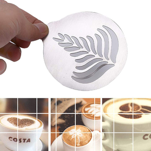 Thép không gỉ cappuccino cà phê <span class=keywords><strong>Stencil</strong></span> tùy chỉnh nghệ thuật Cocktail <span class=keywords><strong>Stencil</strong></span> mặt logo bóng <span class=keywords><strong>Stencil</strong></span> mặt logo - Product Image 6