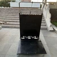 Carretilla Eléctrica Escaladora con Capacidad de Carga de 600 kg, Plataforma de Acero, Plegable, Portátil, con Múltiples Ruedas, Herramientas de Almacenamiento