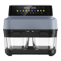 Air Fryer 8L Dual Zone Keranjang Ganda Harga Terjangkau Digital Tanpa Minyak Smart Glass Double Baskets Air Fryer