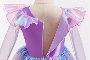 Vestido de Princesa Glinda Morado de Manga Larga para Niñas, Disfraz de Carnaval, Halloween, Cumpleaños, Navidad, <span class=keywords><strong>Bruja</strong></span>, Disfraces de TV y Películas - Product Image 6