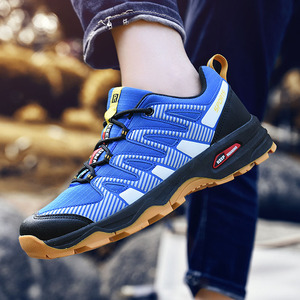 Chaussures de randonnée pour hommes, tige synthétique, doublure en mesh, semelle extérieure en caoutchouc, respirantes, toutes saisons, taille 13, bout fermé, trekking en plein air - Product Image 1