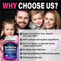 Supplément Berbérine HCL Bonbons à la berbérine avec cannelle de Ceylan Soutien Santé cardiaque Gestion du corps et système immunitaire