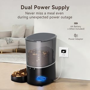Dispensador de Comida para Perros de 8L con Temporizador, Alimentador Automático Inteligente para Mascotas con WiFi 5G, Cámara HD de 1080P, 2 Tazones, Audio Bidireccional, Control por Aplicación - Product Image 6