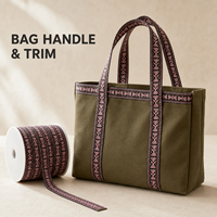 Ruban Jacquard Personnalisé Style Ethnique en Polyester Tissé Multicolore pour la Décoration de Vêtements, Robes, Chapeaux et Sacs à Main