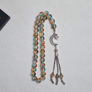 33pcs 10mm Cracked <b>Glass</b> Muslim Prayer <b>Beads</b> Islamic Tasbih Dhikr Rosary <b>Bracelet</b> for Daily Worship Meditation - Product Image 4