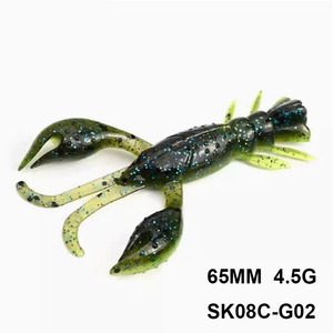 Leurre souple coulant pour la pêche aux <span class=keywords><strong>crevettes</strong></span> 65mm 4.5g 8 pièces par paquet - Product Image 2