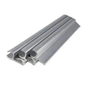 Pemasok Tiongkok 6063 aluminium ekstrusi kafilah rel keder rel profil