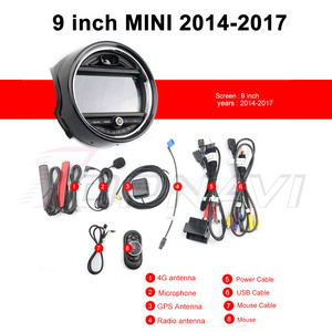Reproductor de DVD para coche Android 11 DE 9 pulgadas para <span class=keywords><strong>MINI</strong></span> <span class=keywords><strong>Cooper</strong></span> F55 2014 2015 2016 4GB + 64GB Radio Estéreo especial GPS. - Product Image 4