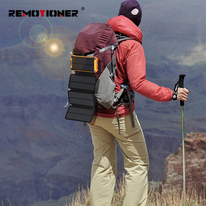 Power Bank <span class=keywords><strong>Solar</strong></span> de 20000mAh com Carregamento Rápido, Sem Fio, à Prova d'Água e Luzes LED - Product Image 5