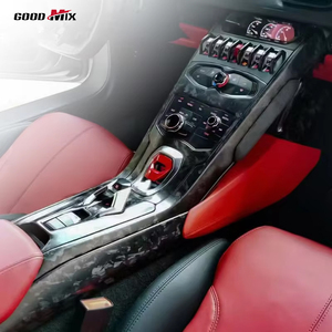 Copertura Interna per Cruscotto e Console Centrale in Fibra di Carbonio Stile OEM per Lamborghini Huracan LP580 LP610 EVO - Product Image 5