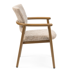 (M7522) Contemporary Designer Upholstered Dining Room <strong>Table</strong> <strong>Chairs</strong> with <strong>Arms</strong> - Product Image 3
